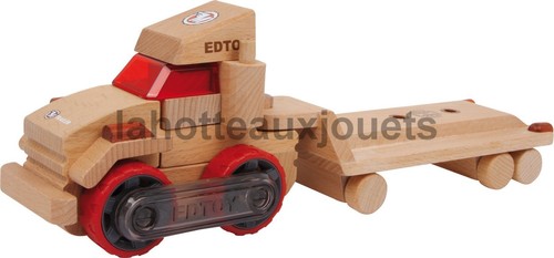 Camion semi remorque bois - camion, en