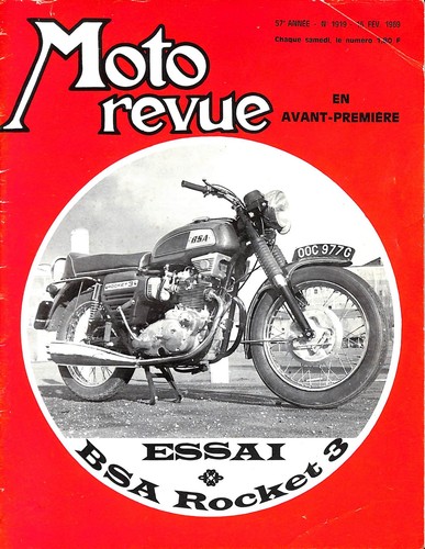 Moto revue magazine 1969 - revue, 15/02/1969