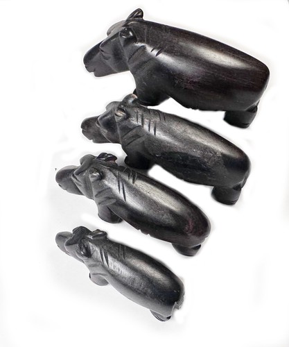 Hippopotame pierre déco - hippopotame,
