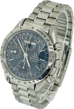 Omega Speedmaster 3521.80 Blue Dial 39mm Automatic Mens Watch Excellent++ A4007