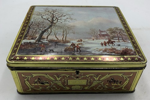 Boîte métal vide vintage - boîte, en