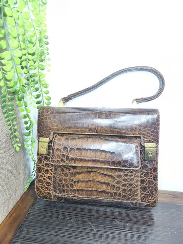 Sac main vintage - main, cuir