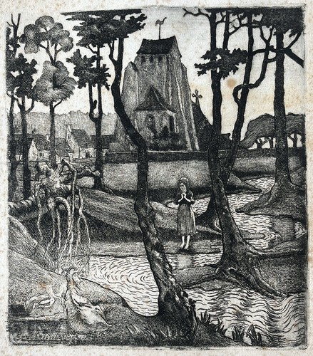 Cavallo peduzzi gravure eau - gravure,