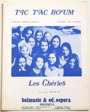 Partition sheet music LES CHERIES : Tic Tac Boum * 70's Belge Bastin Lefebre