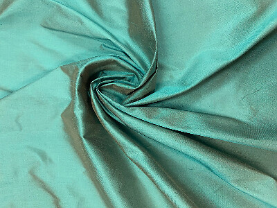 Soie sauvage vert jade - vert,