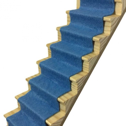 Maison poupées bleu - maison,