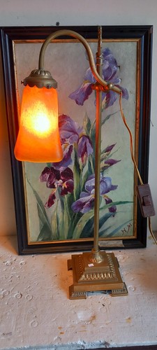 Art nouveau lampe - nouveau, poser