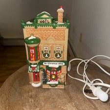 Vtg Dept 56 "The Christmas Shop" Snow Village Lighted House #5097-0 1991 Retired