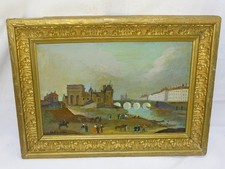 -ANCIENNE HUILE SUR TOILE HST