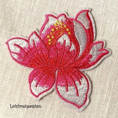 écusson patch fleur - Écusson, de