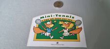 Autocollant  MINI TENNIS L AGE OU TOUT EST JEU
