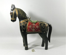 GRAND CHEVAL en  bois peint