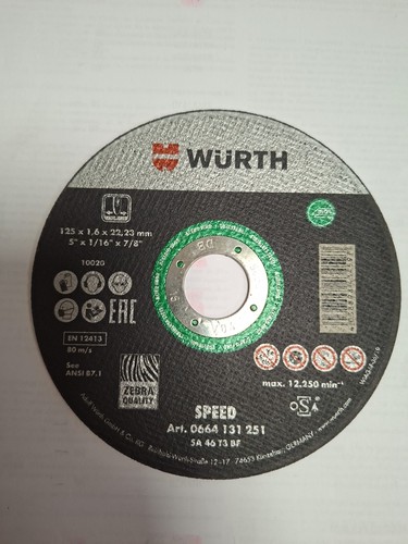 Disque tronçonner wurth - disque,