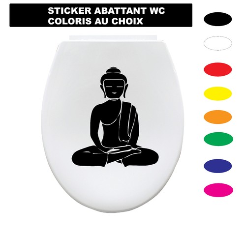 Sticker boudha - wc,