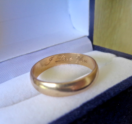 Bague alliance mariage or - en,