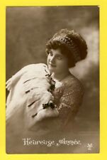 Old postcard FRANCE GOOD YEAR 1914 to Jeanne BARETTE de PARIS fur coat furring
