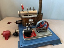 Wilesco D105 steam engine with lighting and dynamo, Germany.