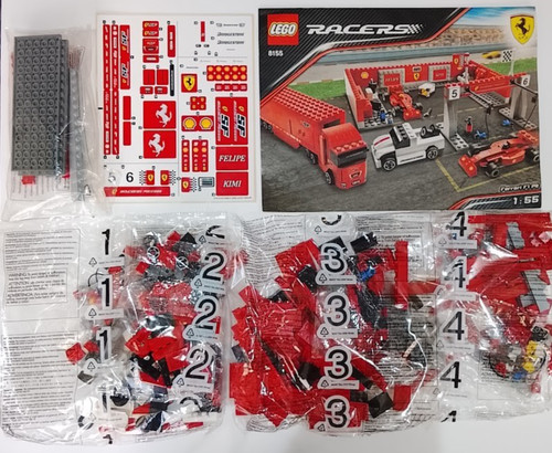 Lego 8155 ferrari stand pit - lego,
