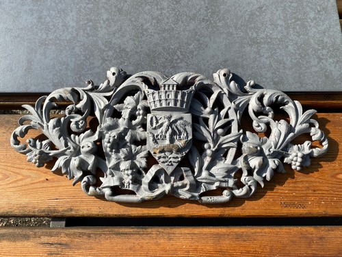Fronton cimier blason - fronton, ,