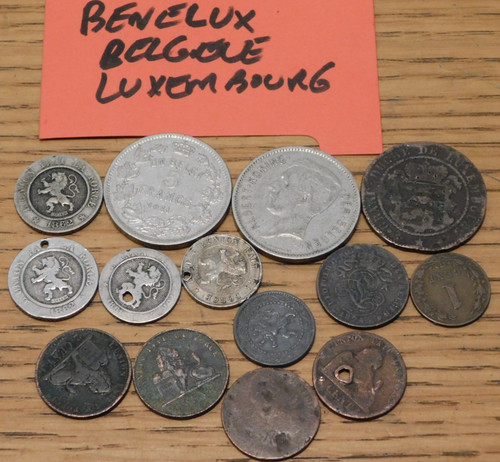 Lot belgique benelux monnaie - lot,
