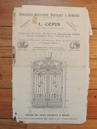 Ancien catalogue dépliant - ancien,