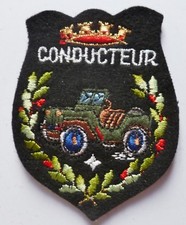 Insigne Patch CONDUCTEUR DE JEEP Armée Légion écusson vintage 1980s ORIGINAL 