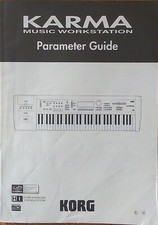 KORG KARMA Synthesizer Workstation Original Owner's Manual # 2, Parameter Guide.