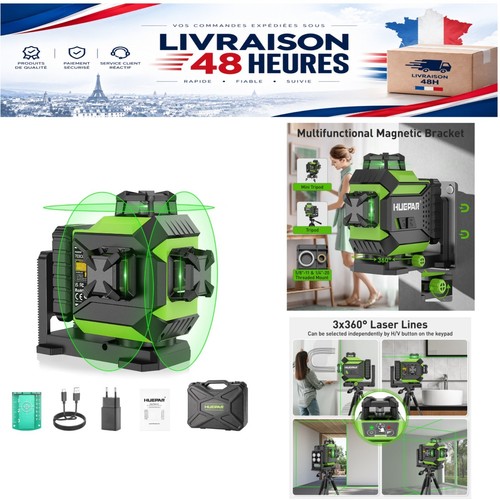 Huepar niveau laser 360 - laser,