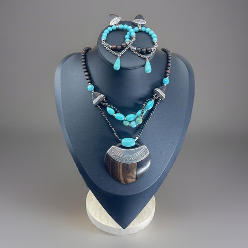Parure collier boucles - collier,