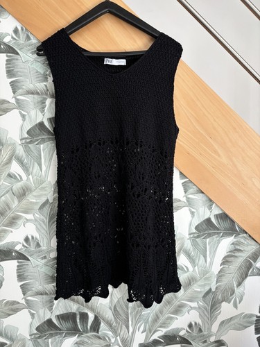 Robe mini tunique noire effet - mini/,