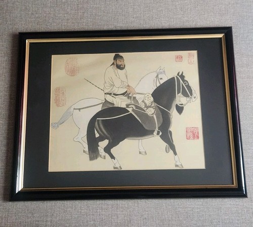 Peinture originale sur soie - sur,