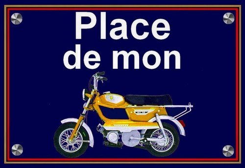 Plaque place mon peugeot - plaque, de