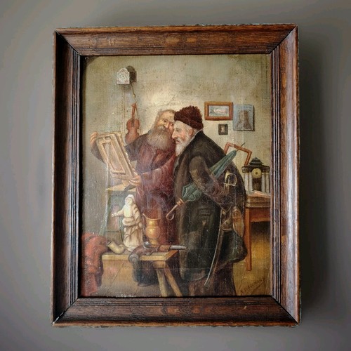 Ancienne peinture huile - peinture, à