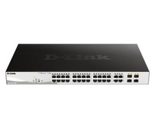 D-Link 28-Port Gigabit Smart Managed PoE Switch, 24Ports  (DGS-1210-28MP)