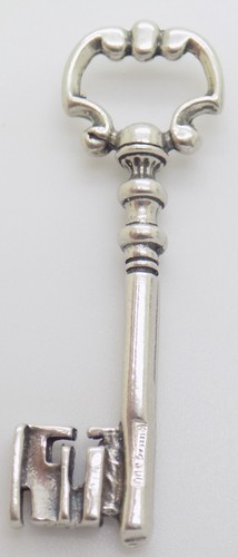 Clé tiroir décorative argent - clé,