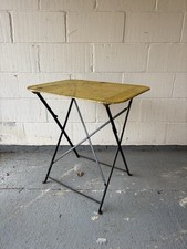 French Antique Pierced Iron Top Bistro Garden Table circa 1920s, 70cm wide