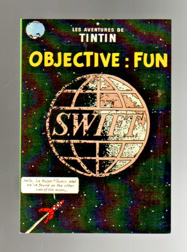 Tintin carte postale - carte,