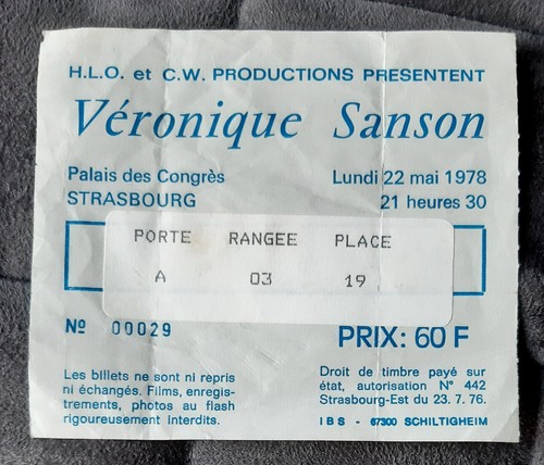 Ticket billet used stub place - billet,