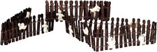 GHOSTIE WIRE WOODEN FENCE, Set of 3 Lemax SPOOKY TOWN 2004 NEW  #44135 RETIRED
