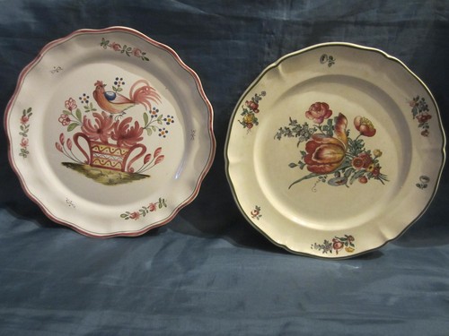 Anciennes assiettes coq - anciennes,