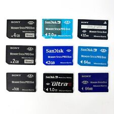 PSP Memory Stick Pro Duo SD Card (Sony Mark 2, Sandisk )  4GB 2GB 1GB 512MB 32MB