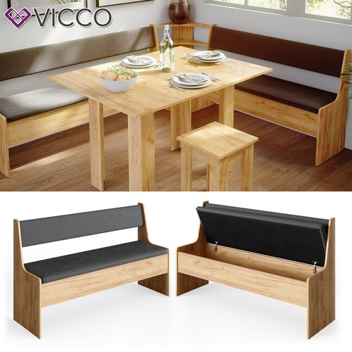 Vicco banc coffre 137cm chêne