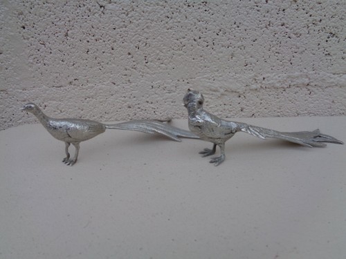 Paire oiseaux métal - paire,