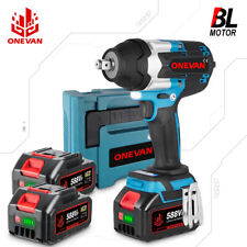 Clé a Choc 1800Nm 1/2"1500W Boulonneuse Electrique Avec 2Batteries et un Valise 