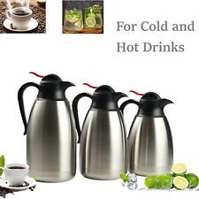 Stainless Steel Vacuum Insulated Thermal Coffee Carafe Water PitcherLeak-proof