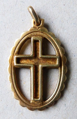 Croix pendentif vermeil argent