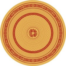 Nappe ronde jacquard coton