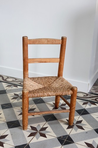 Chaise enfant ancienne en - ancienne,