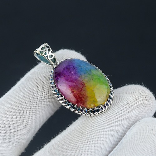 Pendentif gemme quartz solaire - gemme,