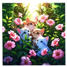 Serviettes en papier chat